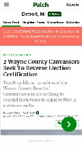 Frame #6 - patch.com/michigan/detroit/2-wayne-county-canvassers-seek-reverse-election-certification